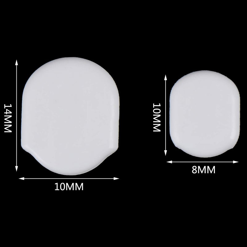 LOCOLO 64 Pieces Earring Back Pads Clear Silicone Comfort Earring Cushions for Clips on Earrings Backs 2 Size - Image 3